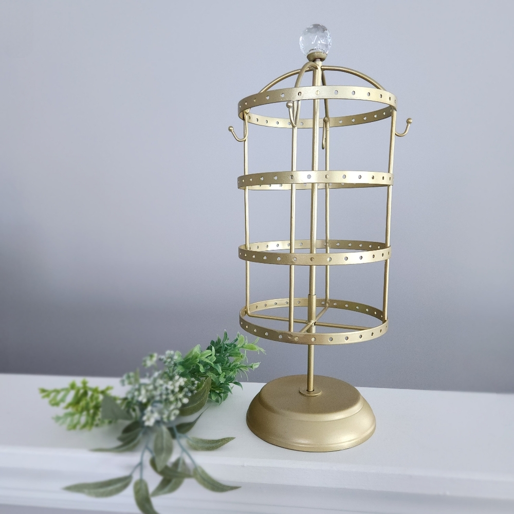 Jewelry organizer for earrings and necklaces